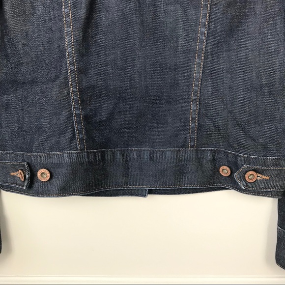Gap Stretch Denim Trucker Jean Jacket Dark Wash - Picture 3 of 8